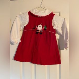 Santa corduroy dress. Fantasia! too. Size 3T.